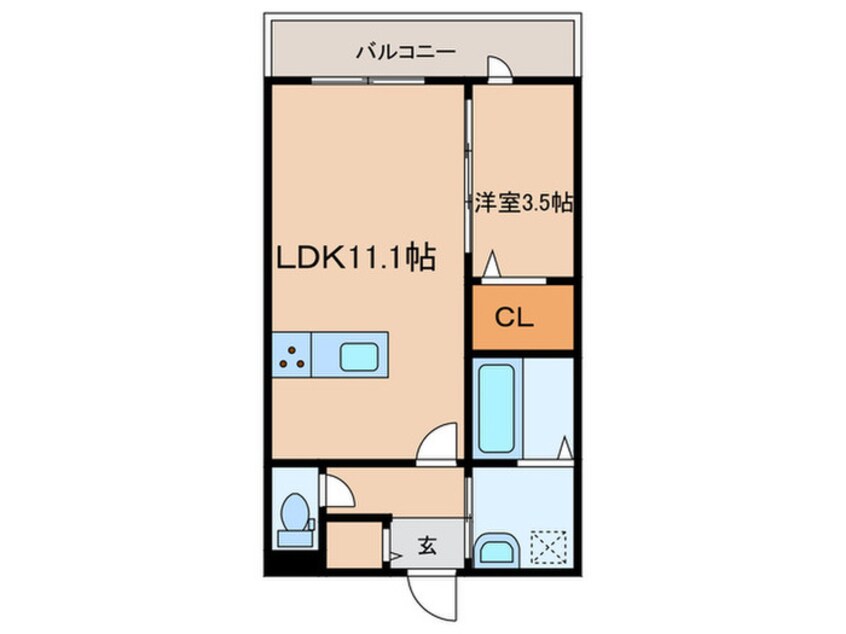 間取図 エミグランド感田