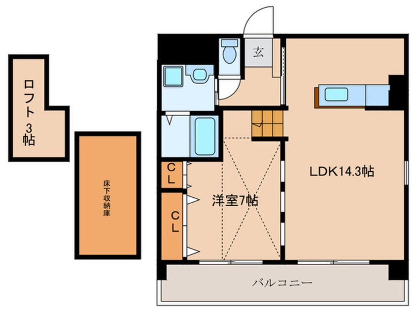 間取図 メゾネットリバティＬ