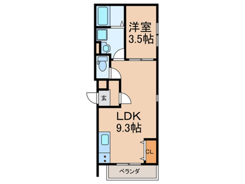 間取図 CLOVER津福