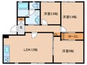 カレッジヒルズ　A棟の間取図
