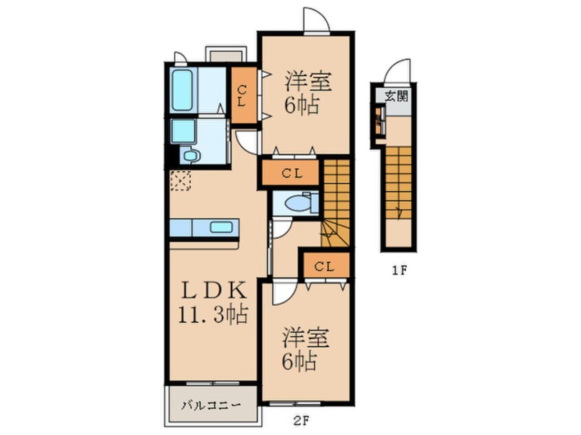 間取図 ソレイユ元町ⅡＢ棟