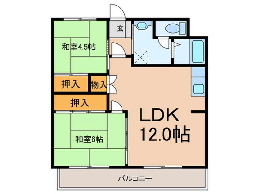 間取図 ﾒｿﾞﾝ駅南