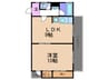 CLEO石坪 1LDKの間取り