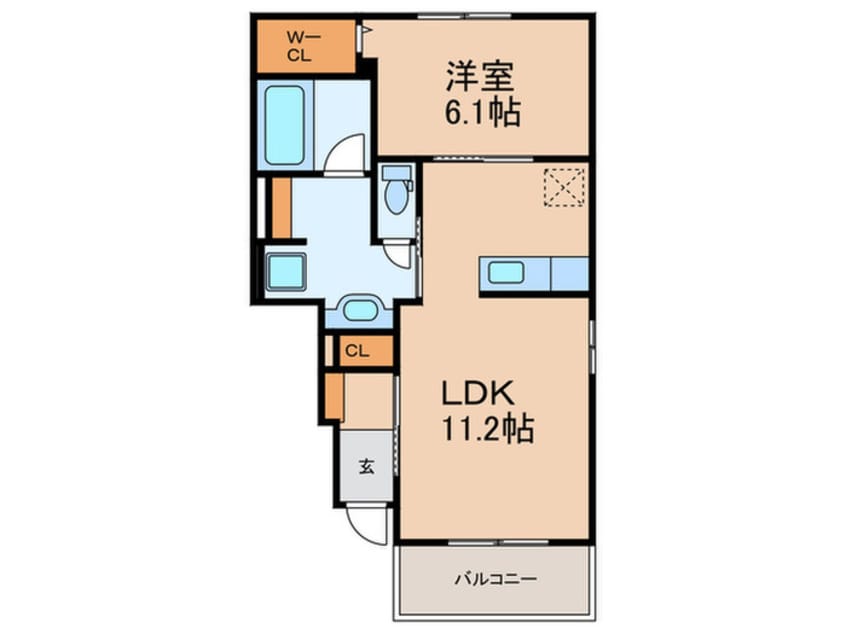 間取図 イリーデ八枝