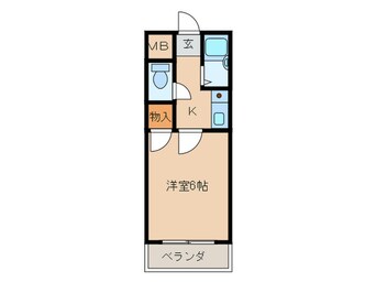 間取図 ヴィラージュ精華短大前