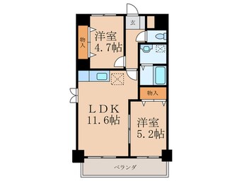 間取図 フォレストヴィラ高炉台