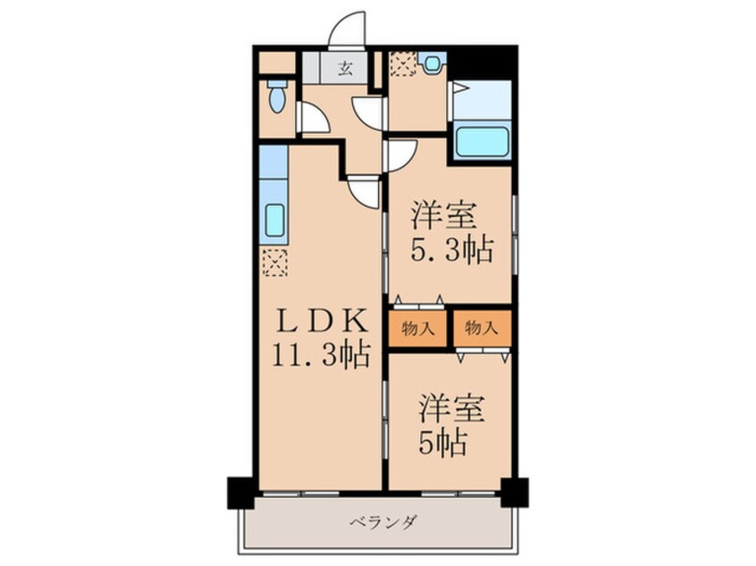 間取図 フォレストヴィラ高炉台