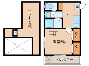 間取図 アルカディア梅林　Ｐａｒｔ１