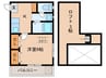 アルカディア梅林　Ｐａｒｔ１ 1Kの間取り