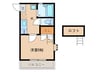 メルシーⅡ 1Kの間取り