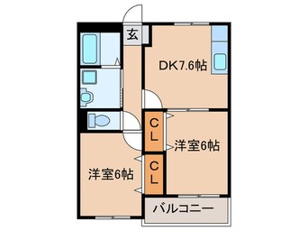 間取図 プレステージ陣原