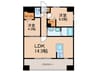 KL東比恵Ⅱ 2LDKの間取り