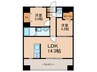 KL東比恵Ⅱ 2LDKの間取り
