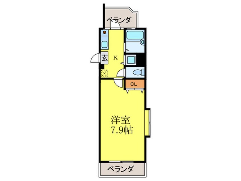 間取図 ﾃﾞｭ-ｸ高宮