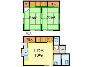 間取図 岩崎コ－ポ