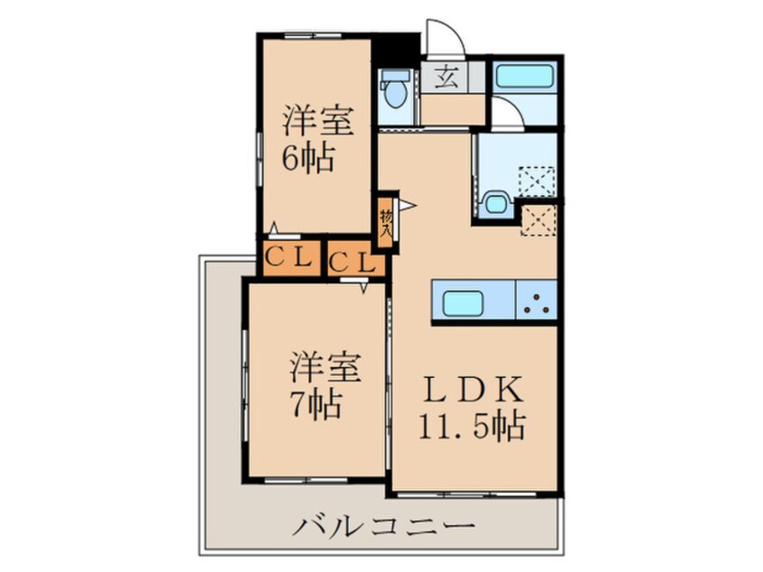 間取図 プレステージ･デル･さくらⅡ