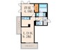 D-room城野 1LDKの間取り