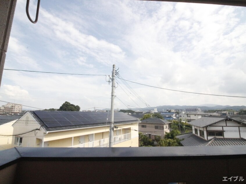 室内からの展望 メモリ－伯水