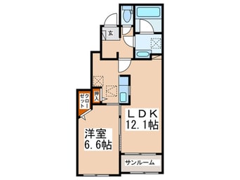 間取図 ル　タン　ヒロ