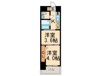間取図 リファレンス博多駅前