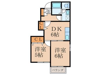 間取図 ヴィラ弥生桜　C棟