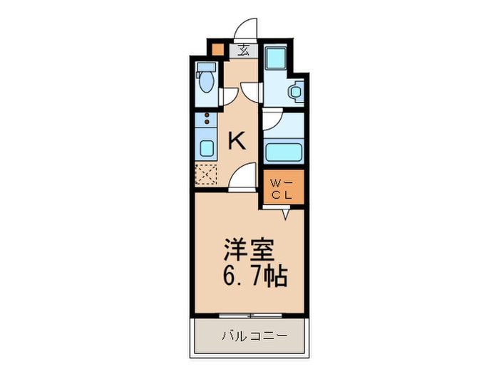 間取り図 ｴﾝｸﾚｽﾄ博多LIBERTY(1204)