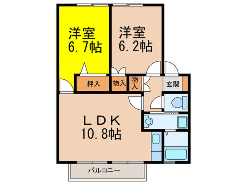 間取図 レイクサイドエイト