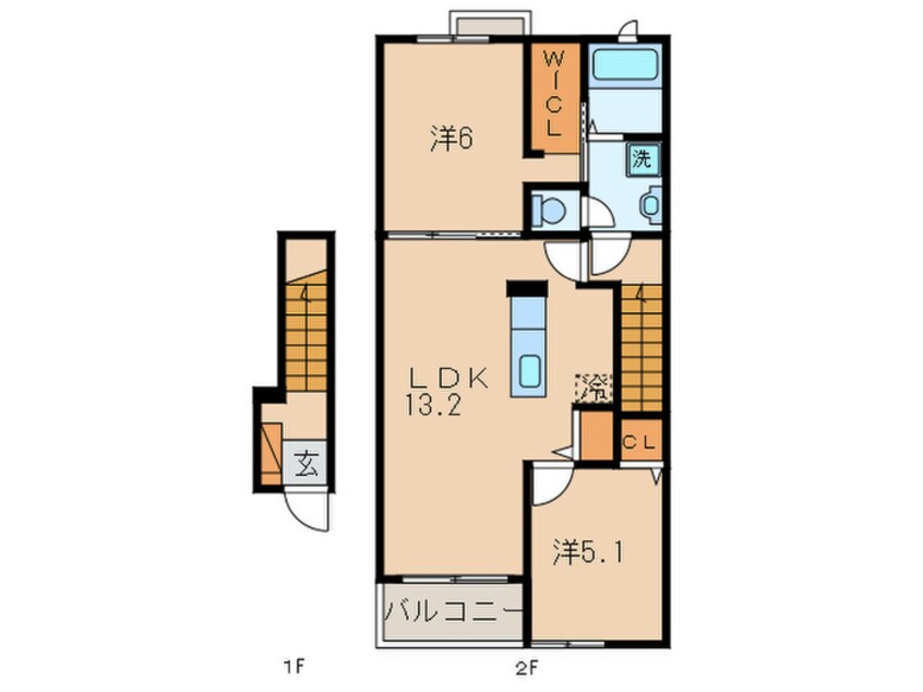 間取図 ココメゾンⅠ