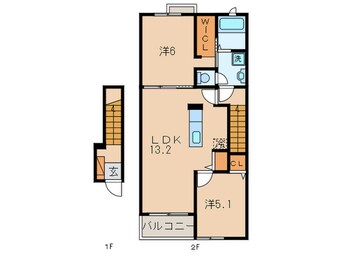 間取図 ココメゾンⅠ