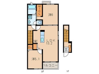 間取図 ココメゾンⅠ