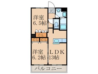 間取図 クレールアヴニル