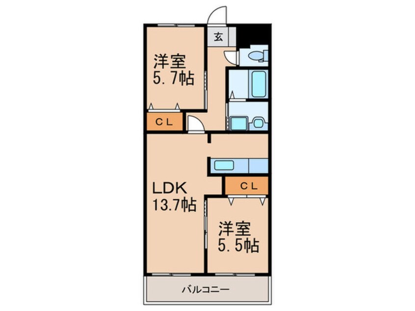 間取図 コンソラータ