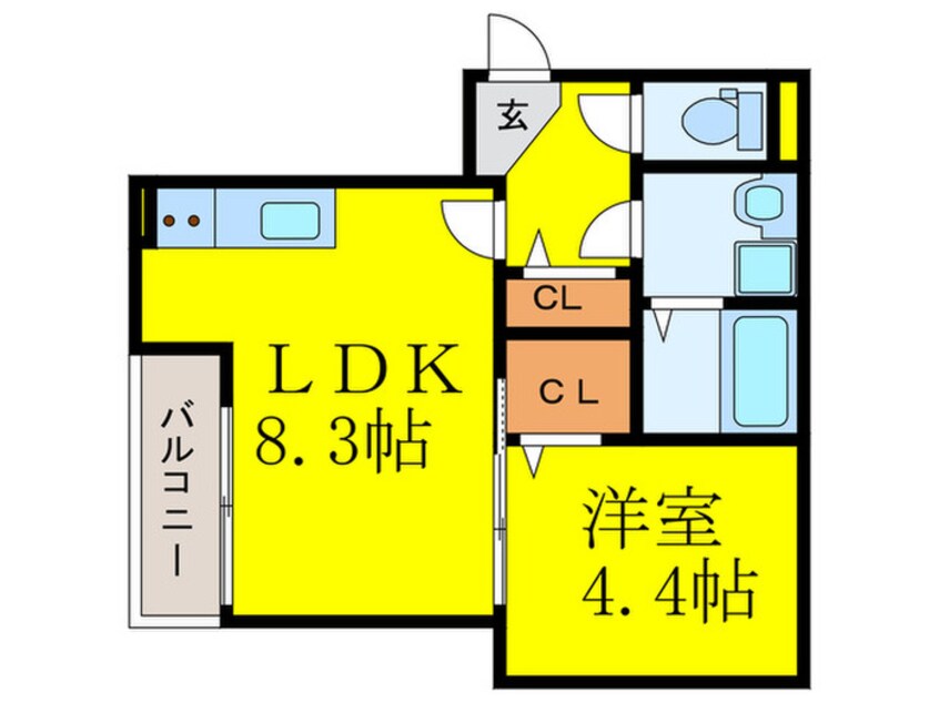 間取図 カーサラドリ博多南