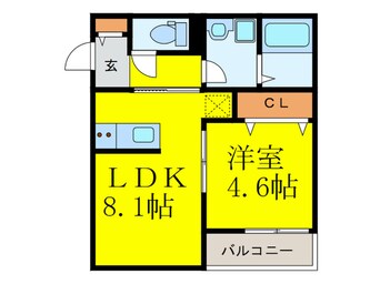 間取図 カーサラドリ博多南