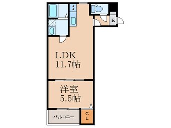 間取図 仮）メゾンクレール博多南五番館