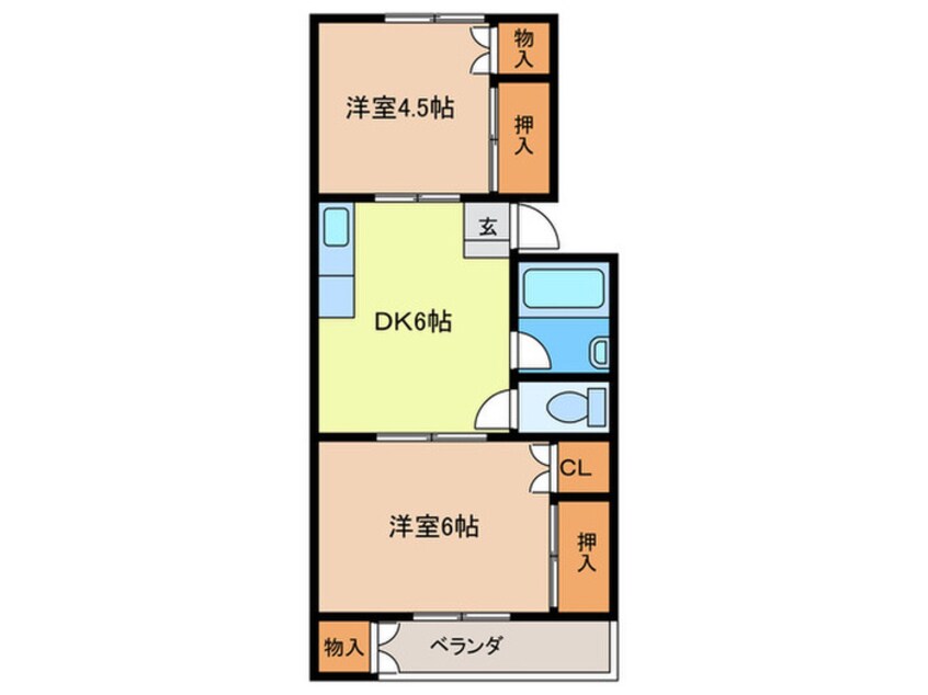 間取図 桜坂ハイツ
