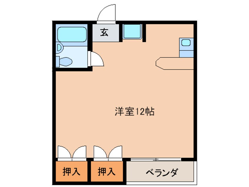 間取図 ジョグ六ツ門南