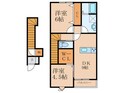 LA VITA築城　A棟の間取図