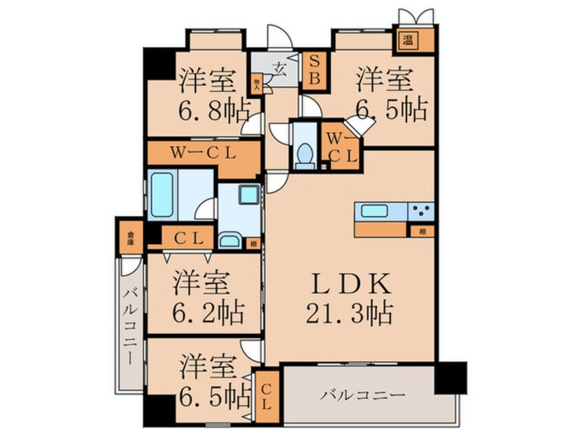 間取図 ニューガイア飯塚北