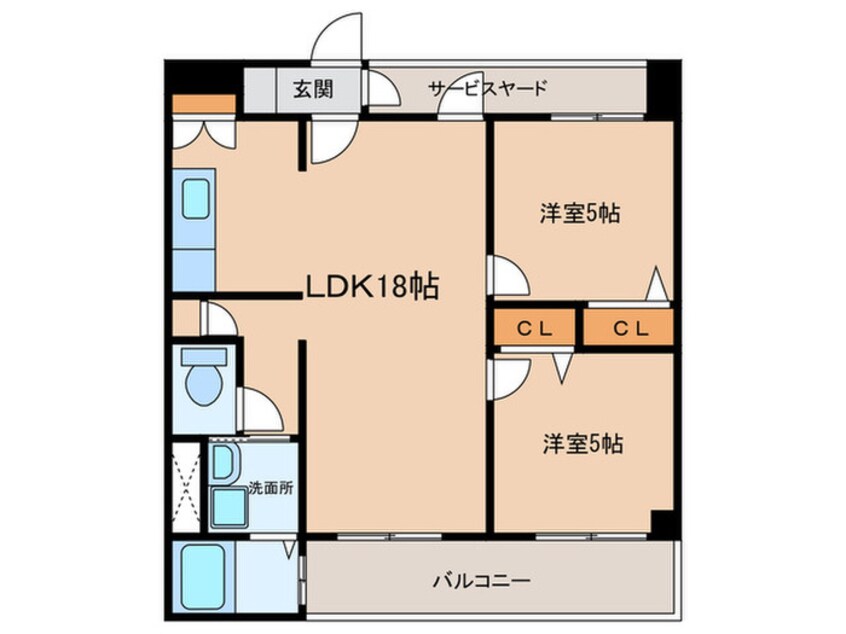 間取図 ピポットコート今池