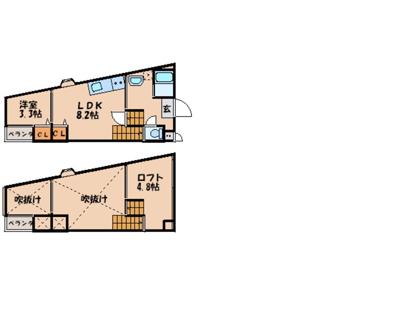 間取図 アーバンテラス吉塚