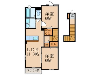 間取図 フェリオＥ棟