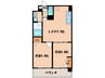 コンダクト福岡東 2LDKの間取り