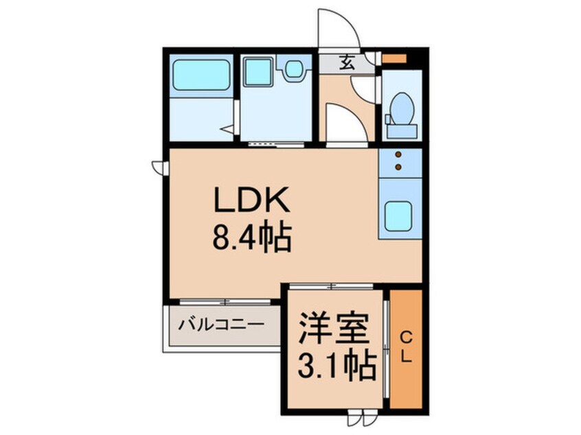 間取図 REGALEST大橋東