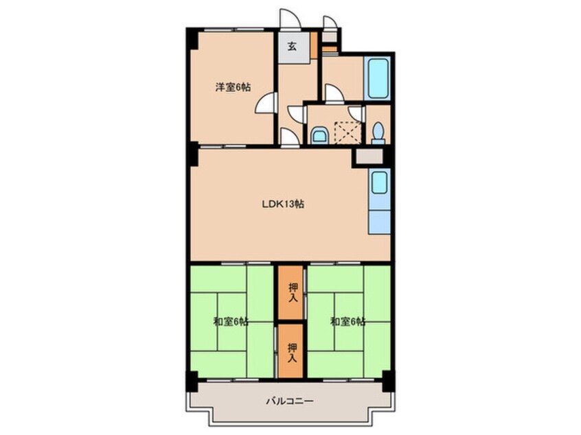 間取図 光風ハイツ