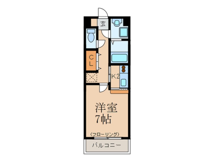 間取図 リバーサイド東比恵