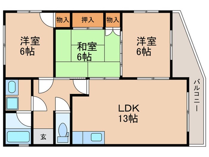 間取り図 第１梶原ハイツ