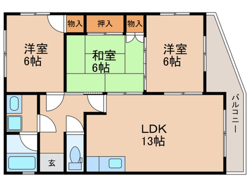 間取図 第１梶原ハイツ