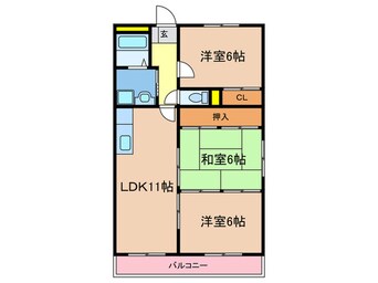 間取図 アメニティ和白東