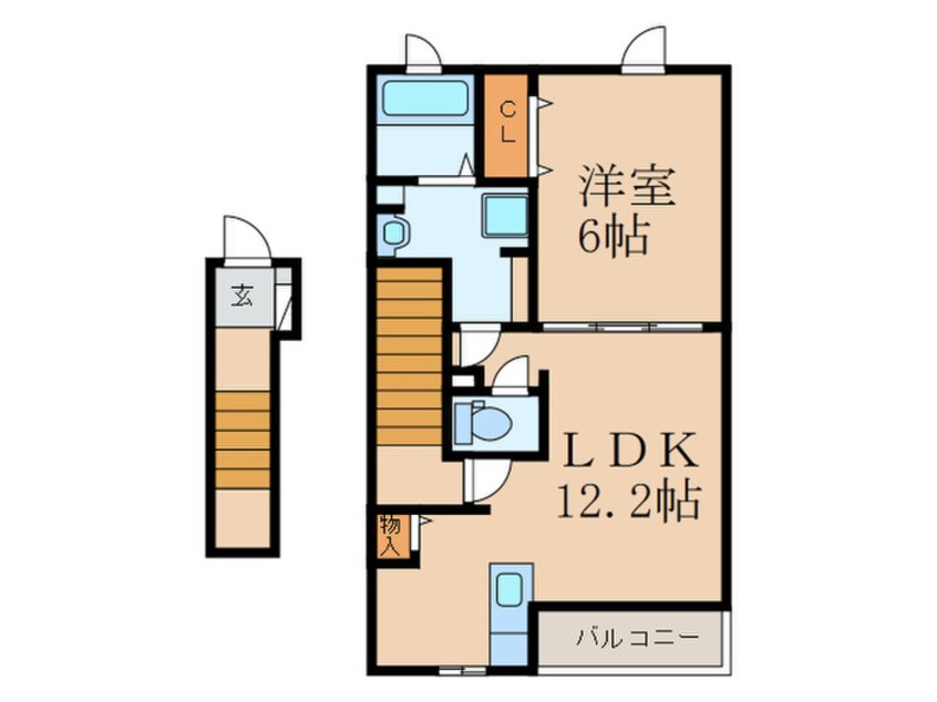 間取図 メゾンド・プチ・フルールⅧ